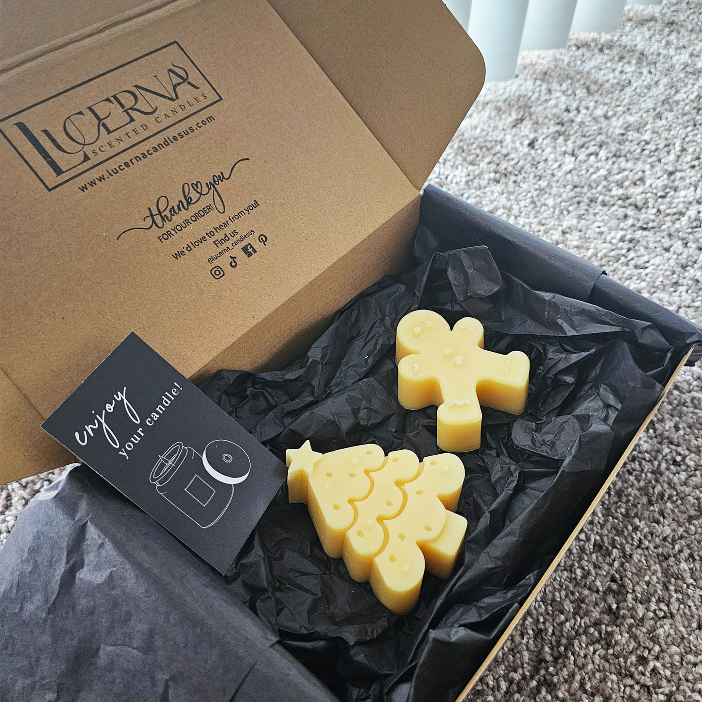 Christmas Soy Wax Candles Small Customized Gift Box 2