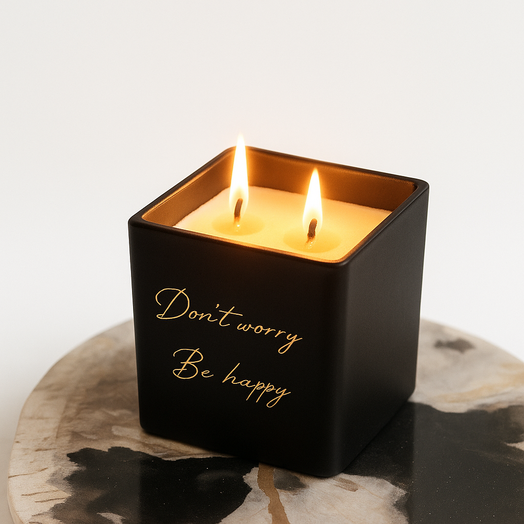 Lucerna Cube Glow Scented Customizable Candle - 9oz