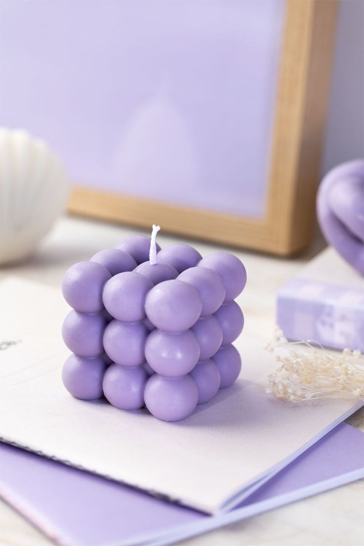 Bubble Cube Soy Wax Candle