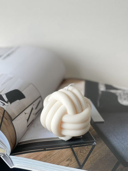 Braided Sphere Large Soy Wax Candle