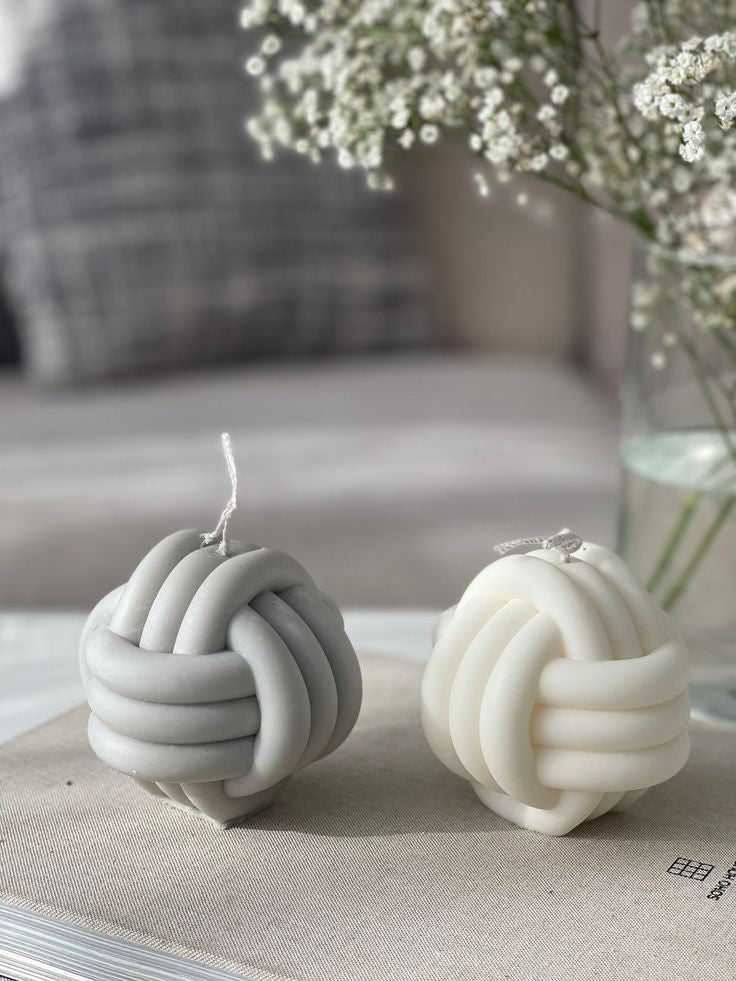 Braided Sphere Large Soy Wax Candle