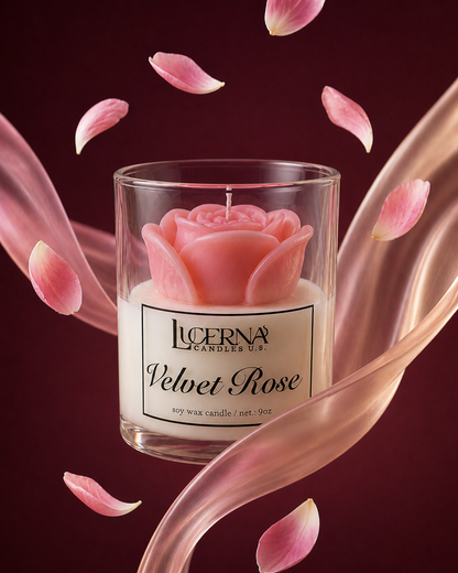 Velvet Rose – Soy Wax Candle (9 oz)