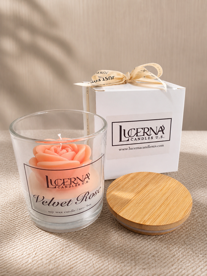 Velvet Rose – Soy Wax Candle (9 oz)