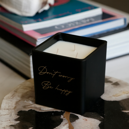 Lucerna Cube Glow Scented Customizable Candle - 9oz