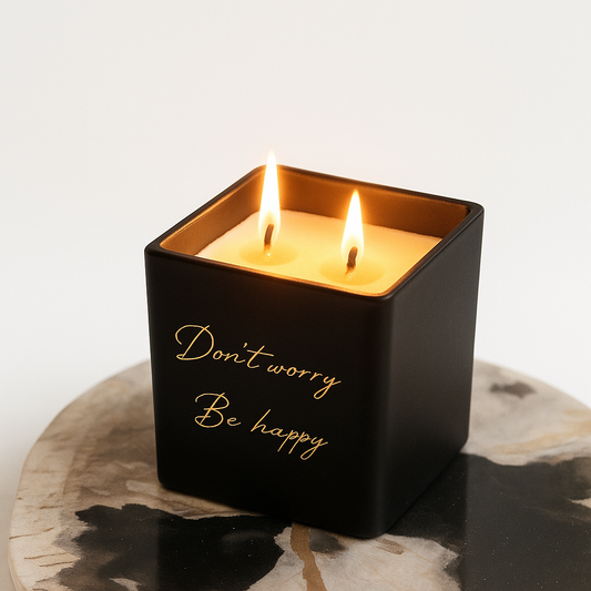 Lucerna Cube Glow Scented Customizable Candle - 9oz