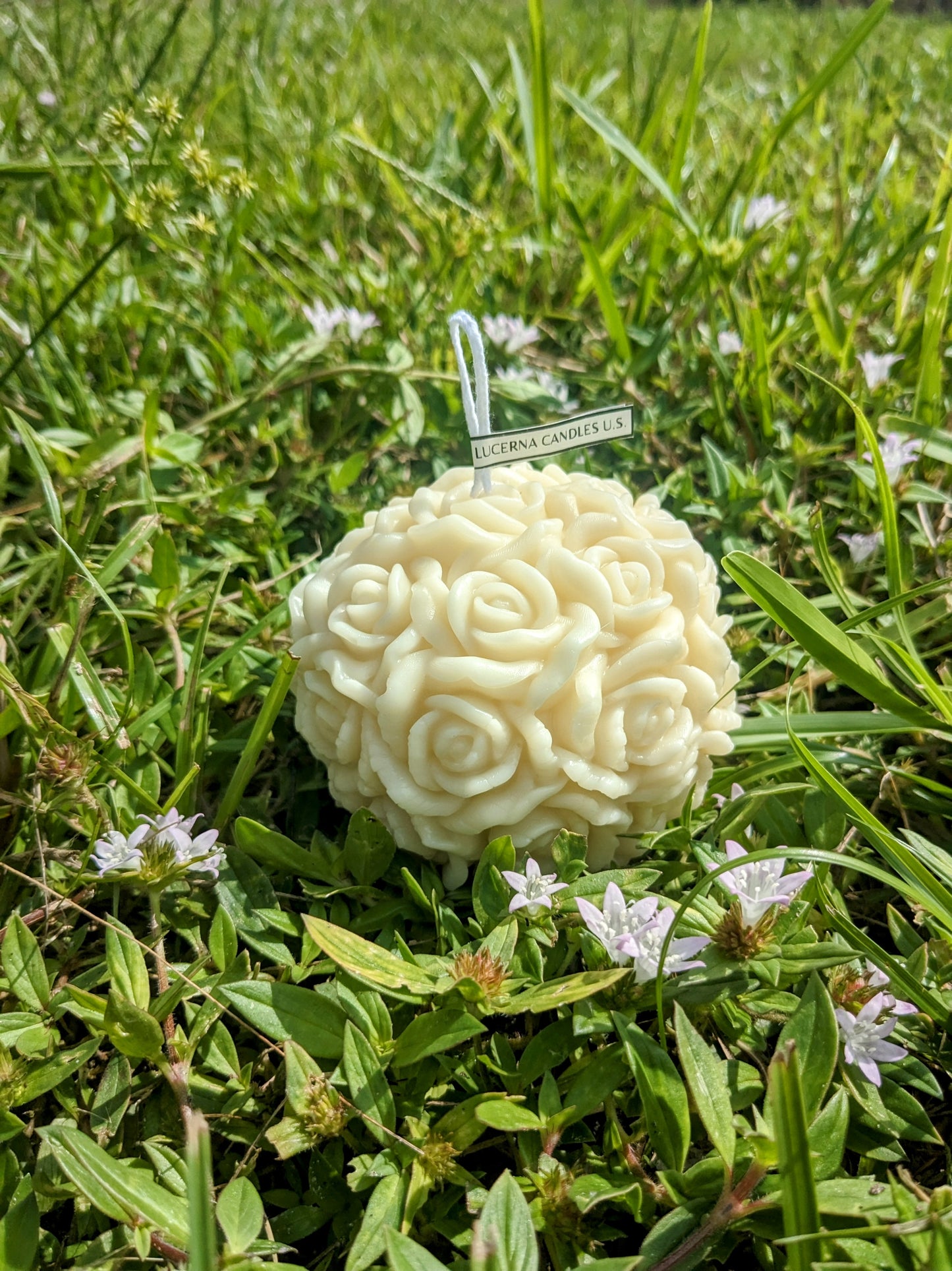 Rose Ball Soy Wax Candle