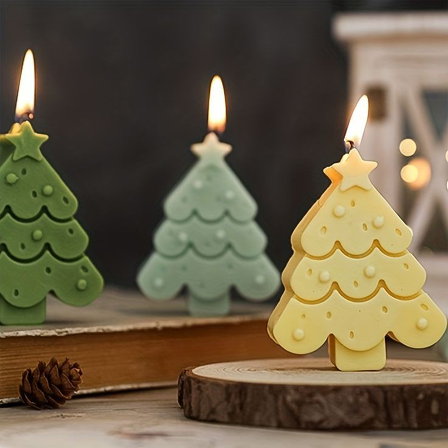 Cartoon Christmas Tree Soy Wax Candle