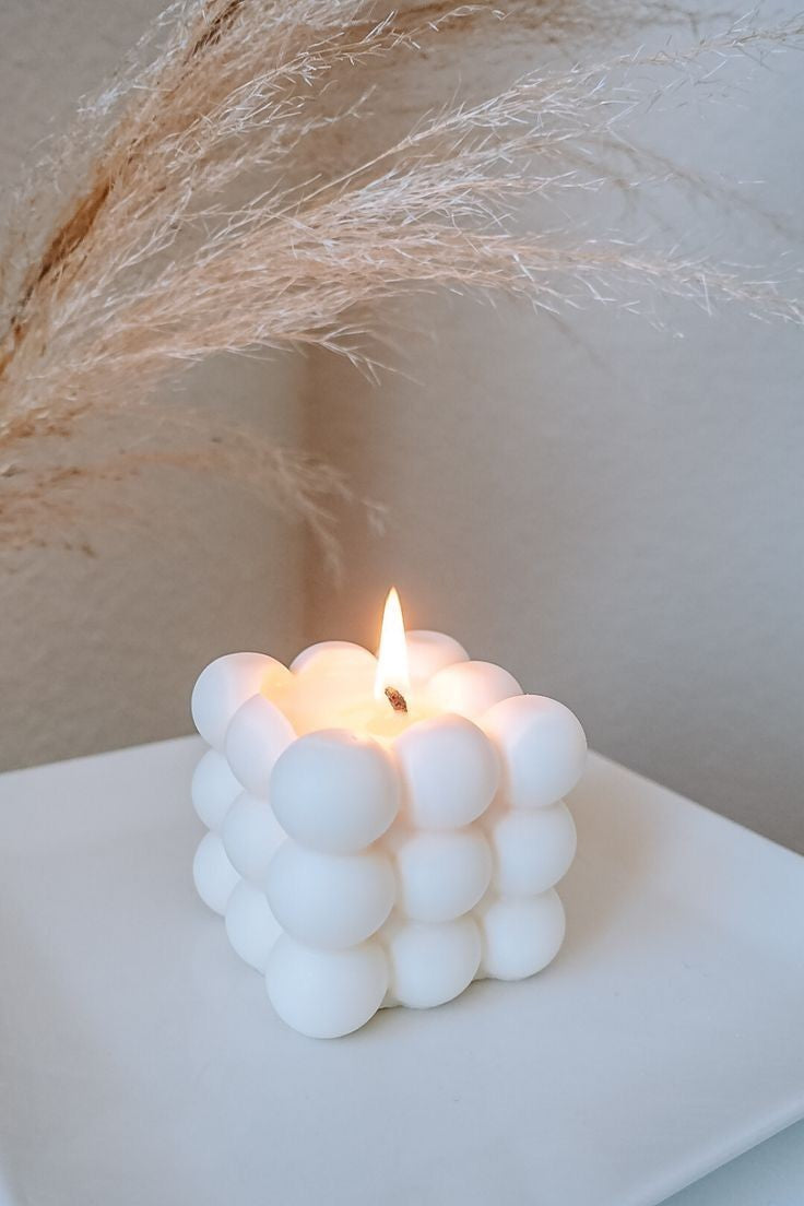 Bubble Cube Soy Wax Candle