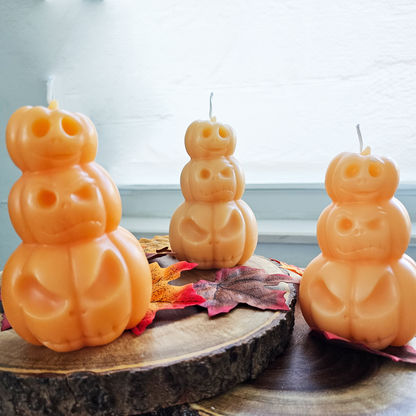 Triple Spooky Pumpkin Soy Wax Candle