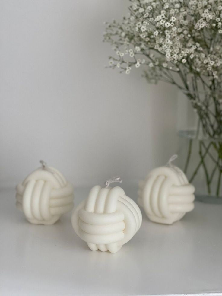 Braided Sphere Large Soy Wax Candle