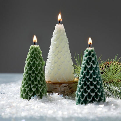 Pine Christmas Tree Soy Wax Candle.