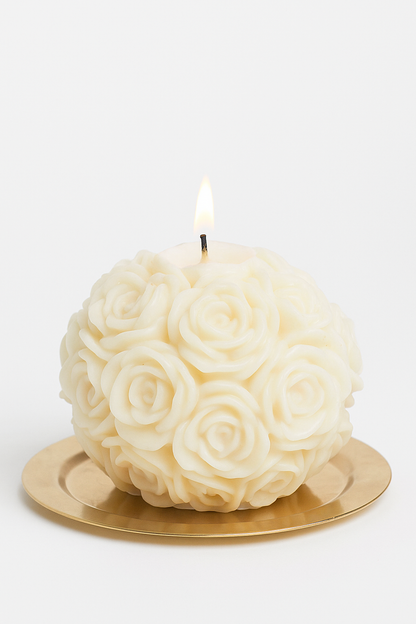 Rose Ball Soy Wax Candle