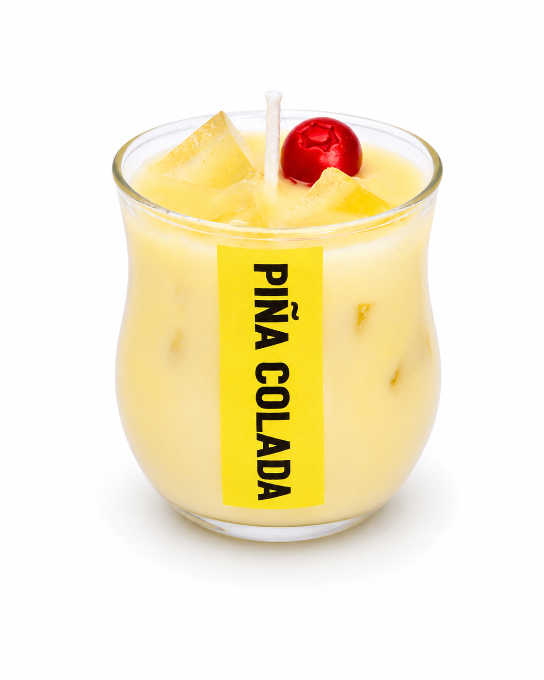 4oz Piña Colada Scented Soy Wax Candle _ Tropical Cocktail Inspired Soy Candle _ 4 oz Pineapple & Coconut Aroma