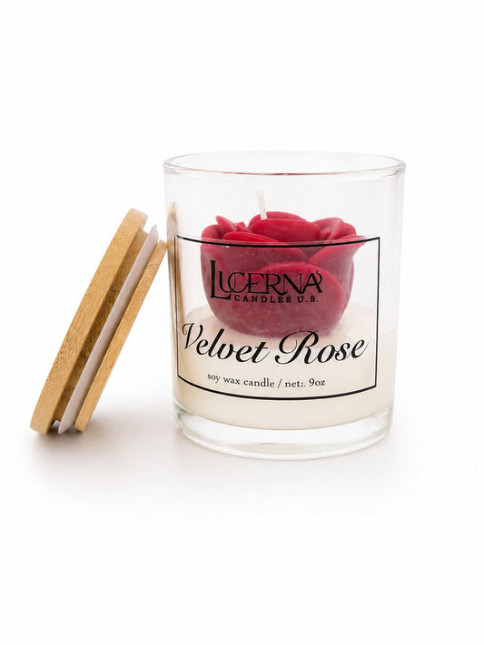 Velvet Rose – Soy Wax Candle (9 oz)