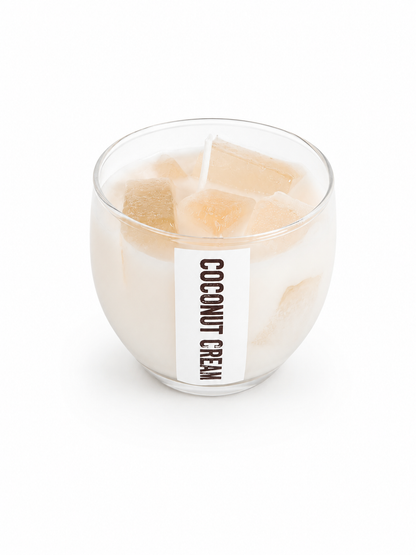 4oz Coconut Cream & Tropical Fruit Soy Wax Scented Candle _ Coco Loco Inspired Soy Candle