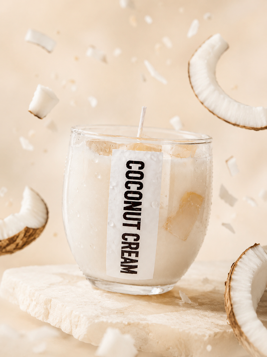 4oz Coconut Cream & Tropical Fruit Soy Wax Scented Candle _ Coco Loco Inspired Soy Candle