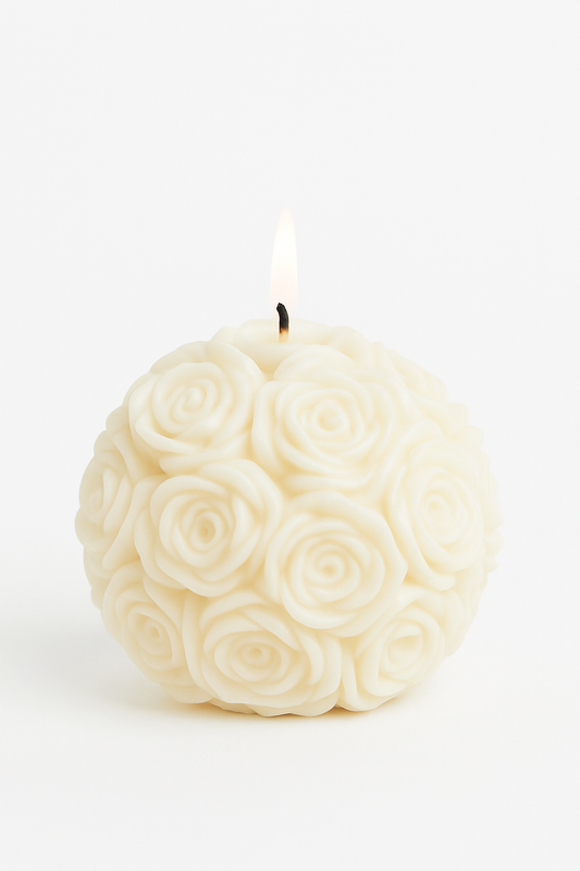 Rose Ball Soy Wax Candle