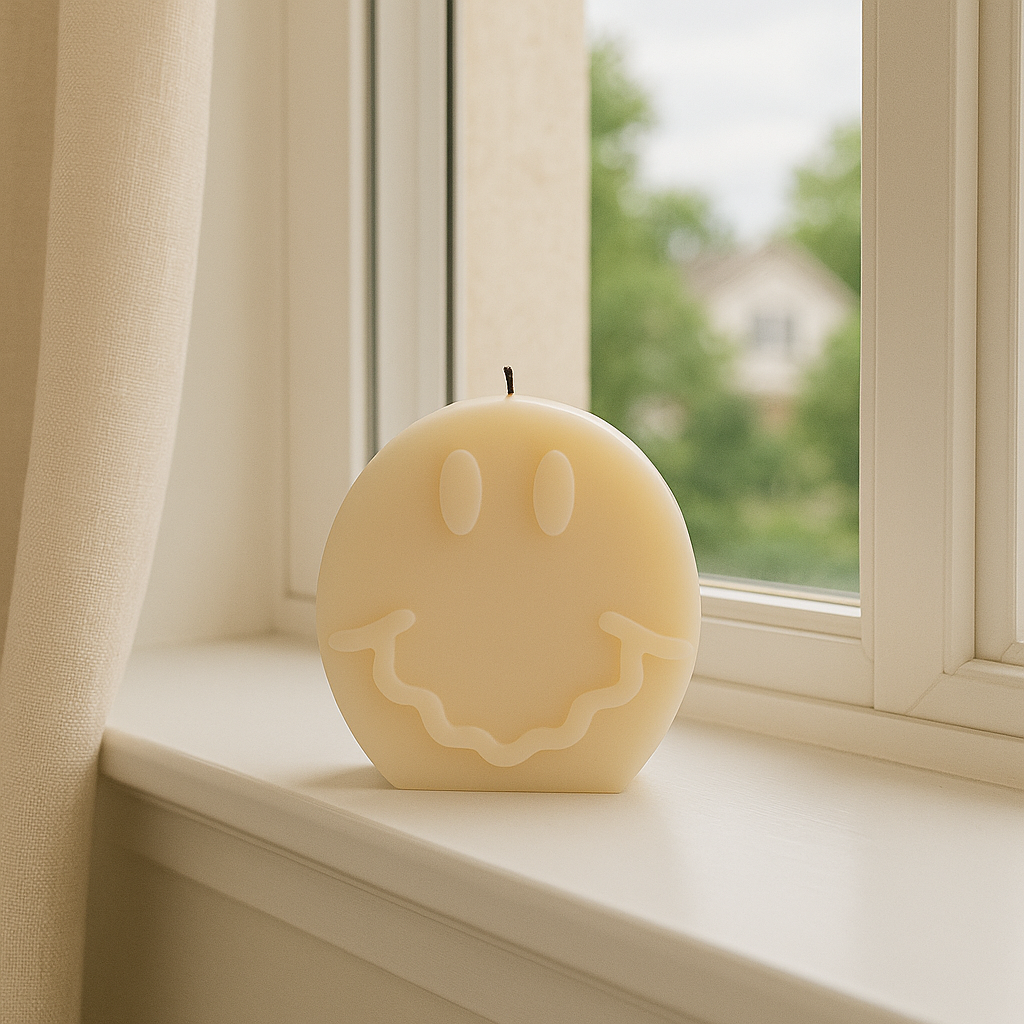Smiley Face Soy Wax Candle