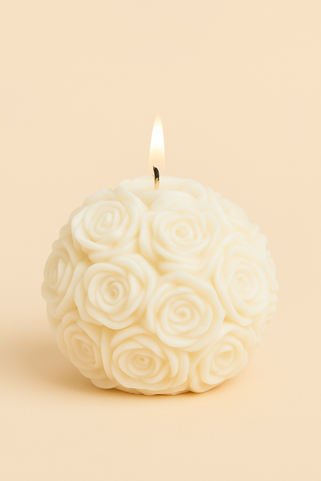 Rose Ball Soy Wax Candle
