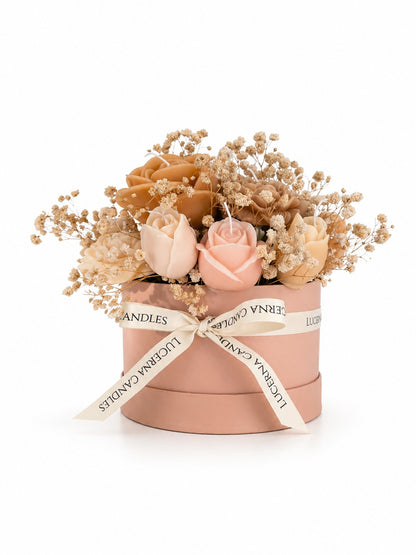 Luxury Flower Candle Bouquet – Large (15 Soy Wax Candles, Rose Scent)- Large Size