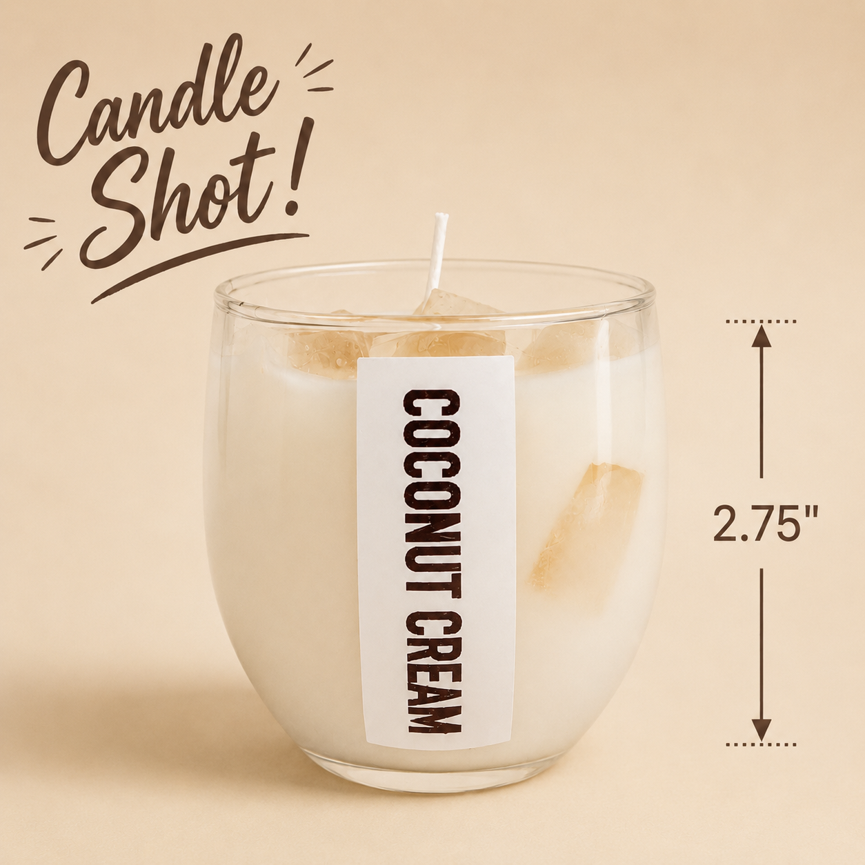 4oz Coconut Cream & Tropical Fruit Soy Wax Scented Candle _ Coco Loco Inspired Soy Candle