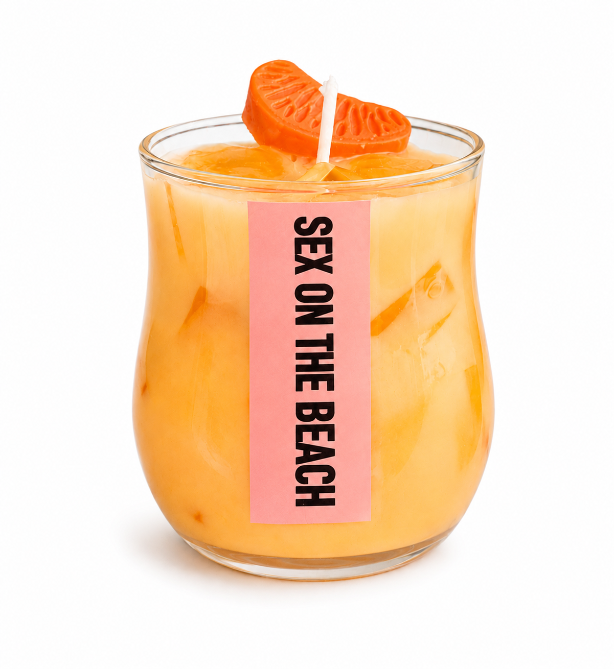 4oz Sex on the Beach Soy Wax Scented Candle _ Sex on the Beach Tropical Cocktail Inspired Soy Candle _ Citrus & Fruity Aroma