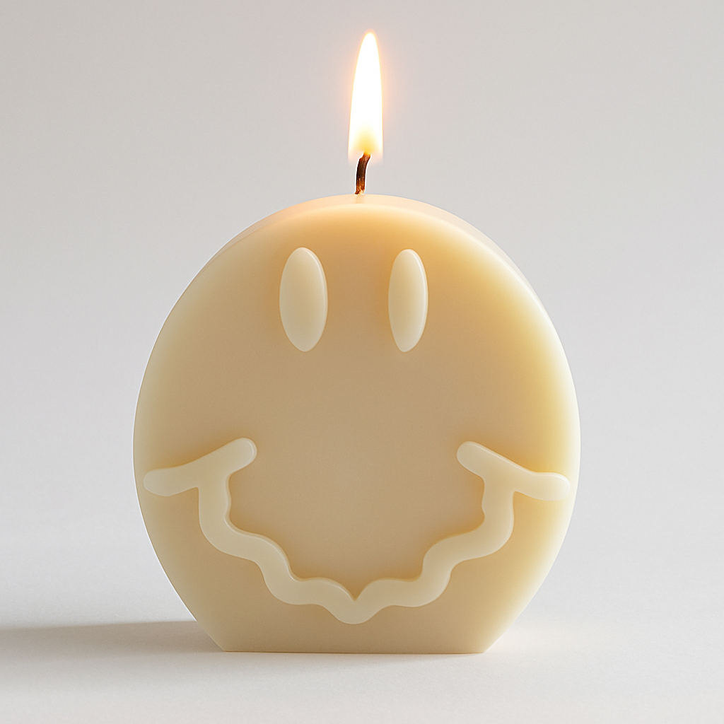 Smiley Face Soy Wax Candle