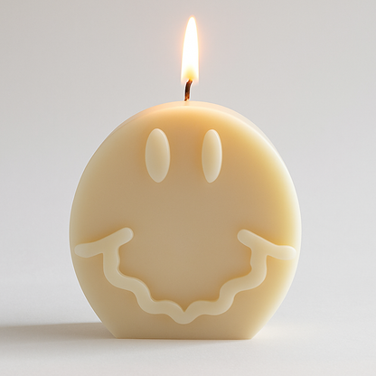 Smiley Face Soy Wax Candle