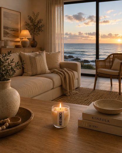 4oz Coconut Cream & Tropical Fruit Soy Wax Scented Candle _ Coco Loco Inspired Soy Candle