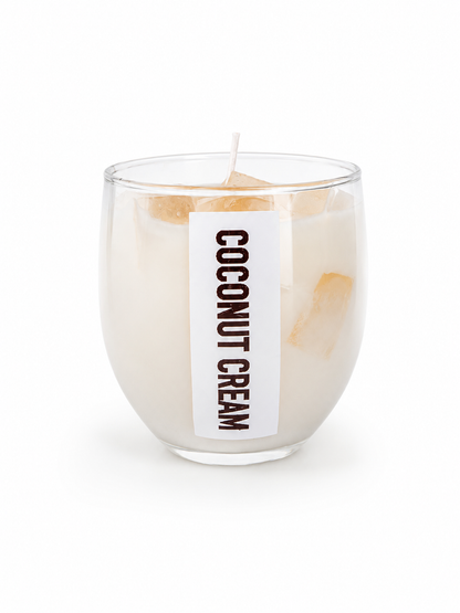 4oz Coconut Cream & Tropical Fruit Soy Wax Scented Candle _ Coco Loco Inspired Soy Candle