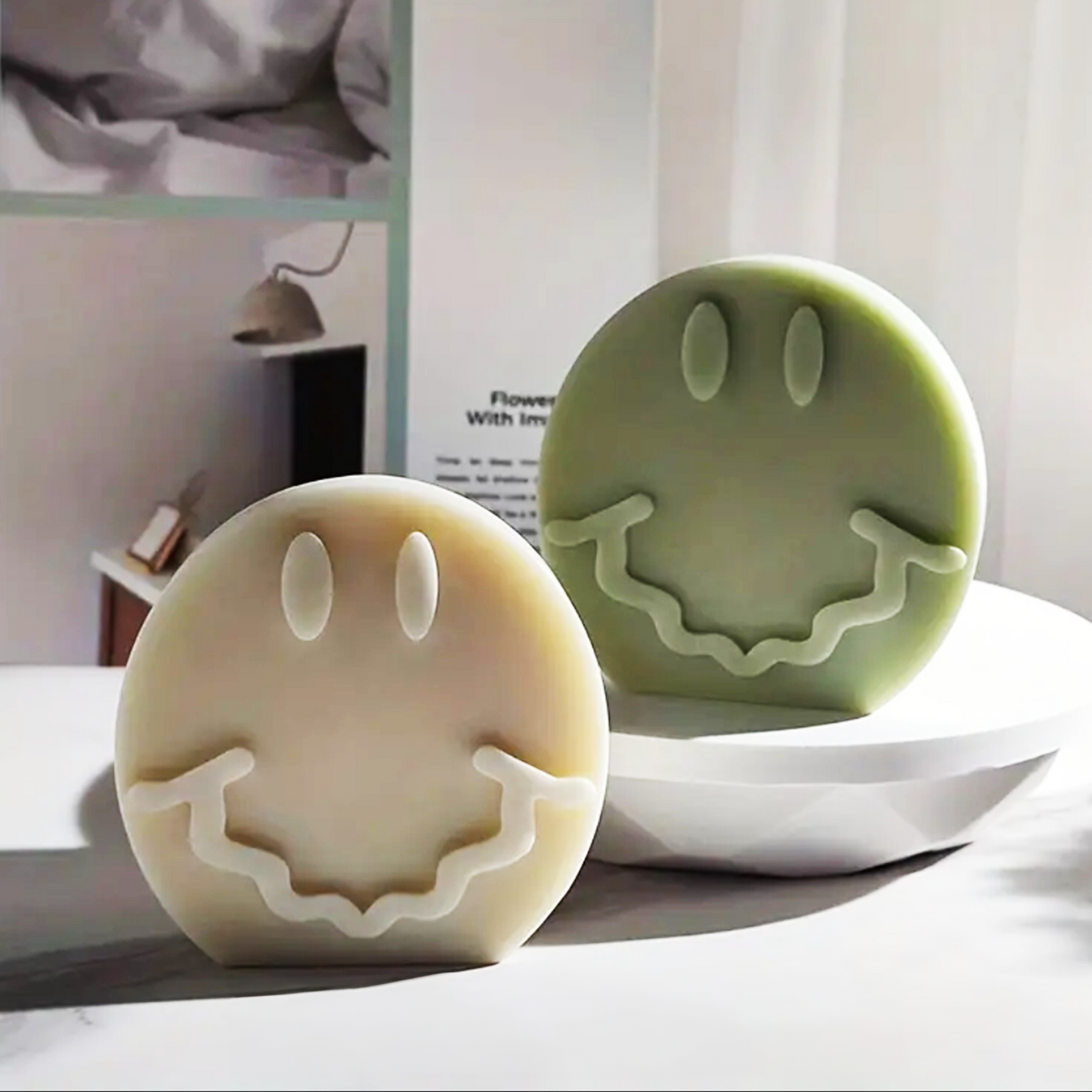 Smiley Face Soy Wax Candle