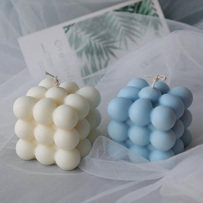 Bubble Cube Soy Wax Candle